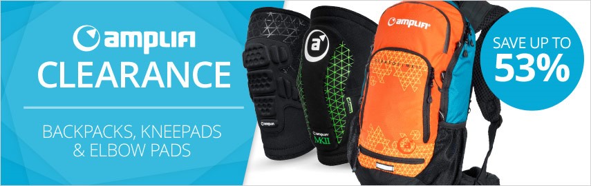Amplifi bag, kneepad and elbow pad clearance - save up to 53%