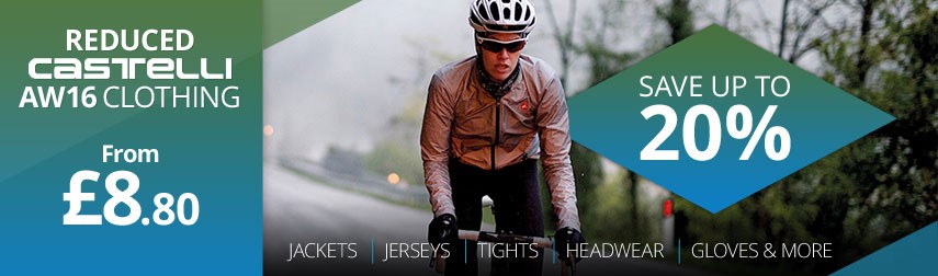 Save 20% off Castelli autumn and winter 2016 clothing