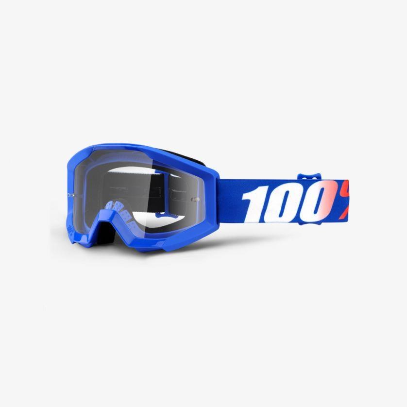100% Strata Youth Anti-Fog Clear Lens MTB Goggles