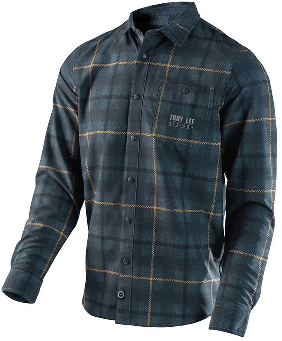 Troy Lee Designs Grind Flannel Plaid Long Sleeve Shirt