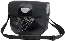 Ortlieb Ultimate 6 Black n White Handlebar Bag With Magnetic Lid