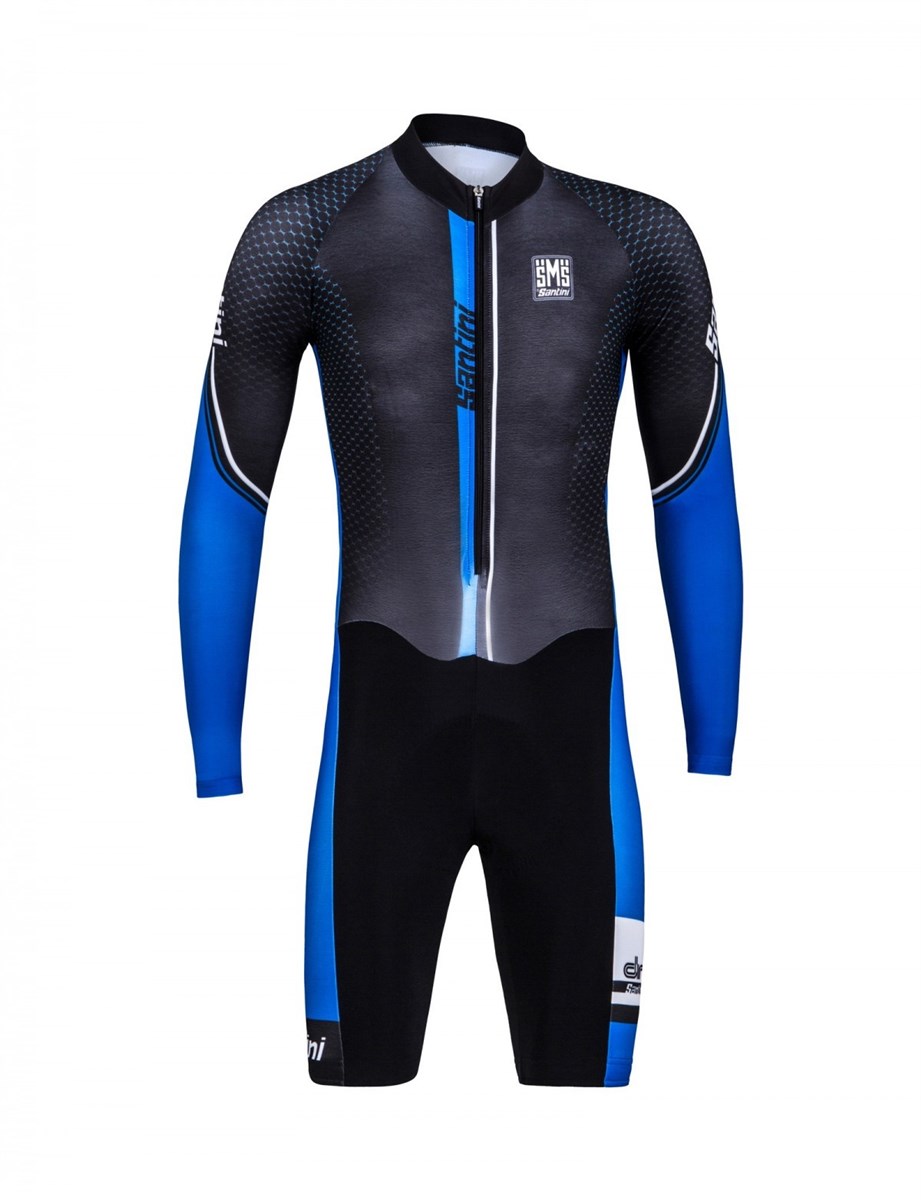 Santini Dirt Shell Cyclo Cross Fleece Aquazero Body Suit With GIT Pad AW17