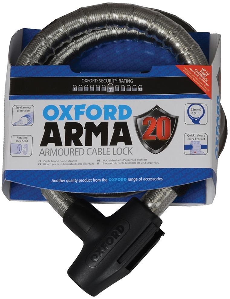 Oxford Arma 20 Armoured Cable Lock