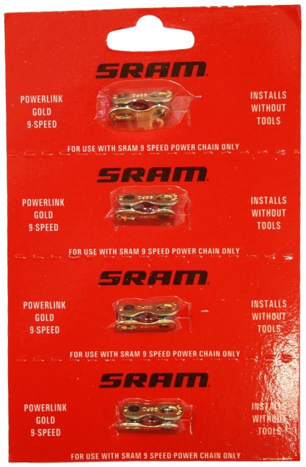 SRAM PowerLink Gold 9 Speed - Pack of 4