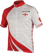 Endura CoolMax Printed England Short Sleeve Cycling Jersey SS16
