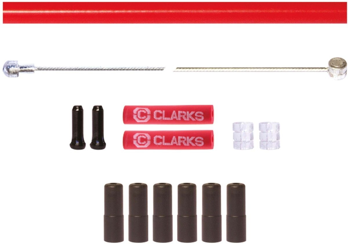 Clarks Universal S/S Front & Rear Brake Cable Kit w/P2 Outer Casing