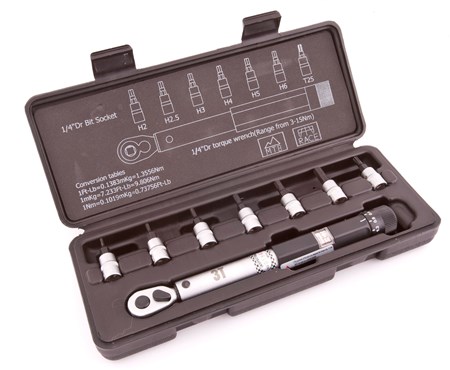 3T Torque Wrench With Hex Bits