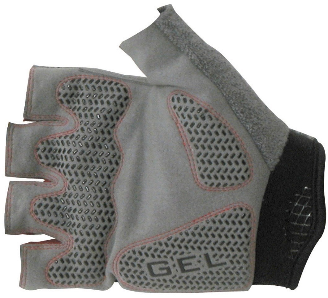 Outeredge Gel Mitt Short Finger Cycling Gloves - Red