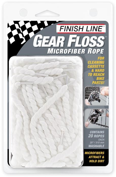 Finish Line Gear Floss 20 Pieces Per Clam-shell