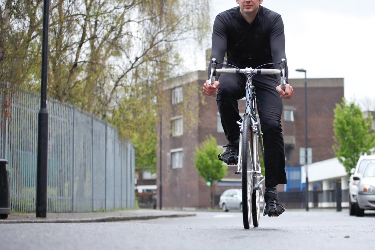 Endura Urban CoolMax Merino Long Sleeve Cycling Jersey Polo Shirt