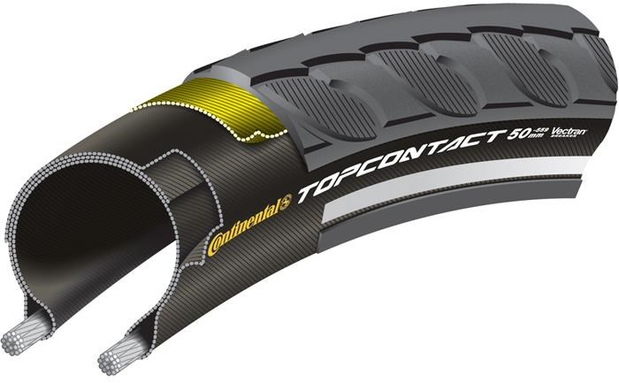 Continental Top Contact II Reflective 700c Hybrid Folding Tyre