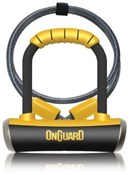 OnGuard Pitbull Mini DT Shackle Lock with Cable - Diamond Sold Secure Rating