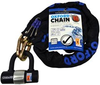 Oxford Chain10 Sold Secure Pedal Cycle Gold Chain Lock With Padlock