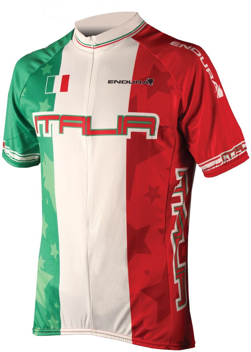 Endura CoolMax Printed Italy Short Sleeve Cycling Jersey SS16