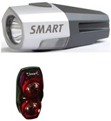 Smart 500 Lumen USB Front with R2 USB Rear USB Rechargeable Light Set