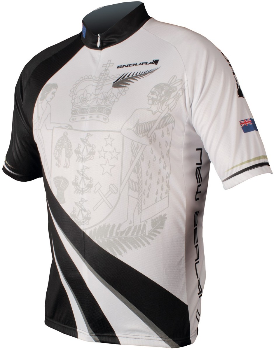 Endura Coolmax Printed New Zealand Short Sleeve Cycling Jersey SS16