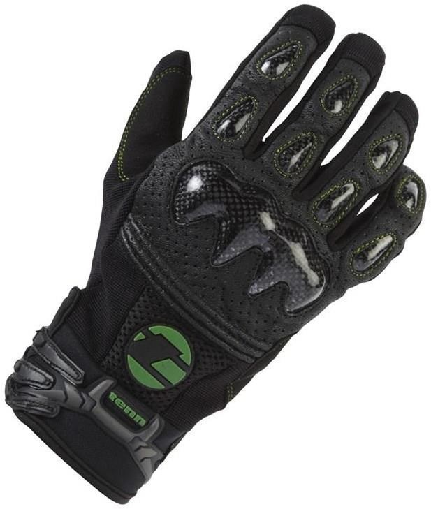 Tenn Leather and Carbon MTB Knuckle Long Finger Cycling Gloves