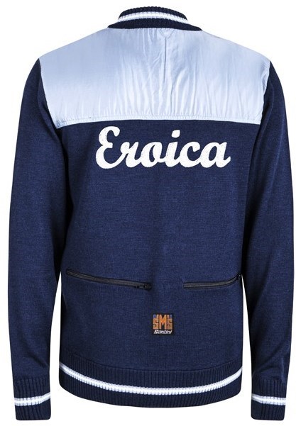 Santini Eroica Wool Zip Fastening Sweater Windproof Front 2015 Heritage Series