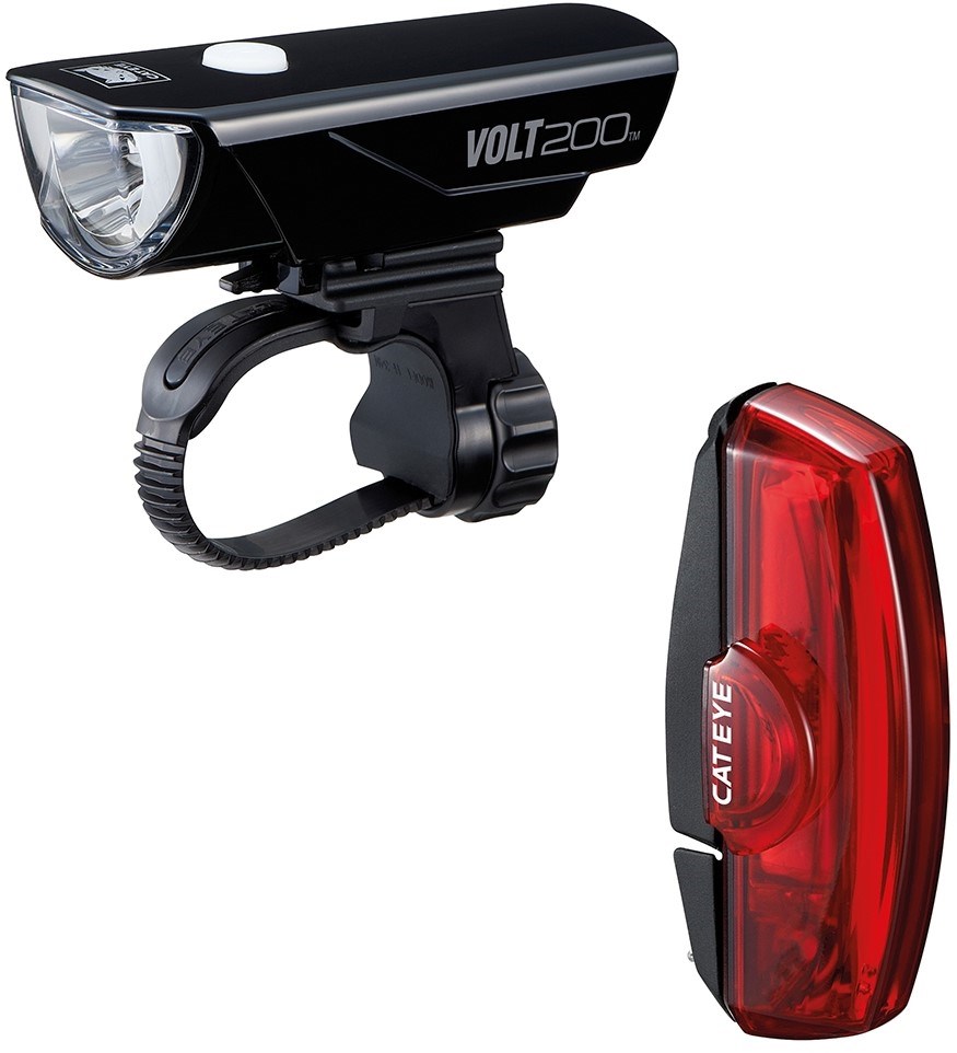 Cateye Volt 200 / Rapid X Rechargeable Light Set