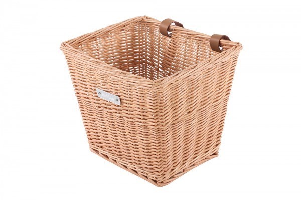 Bobbin Everyday Wicker Square Basket with Leather Straps
