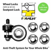 Pinhead Solid Axle Wheel/Seatpost Lock Pack