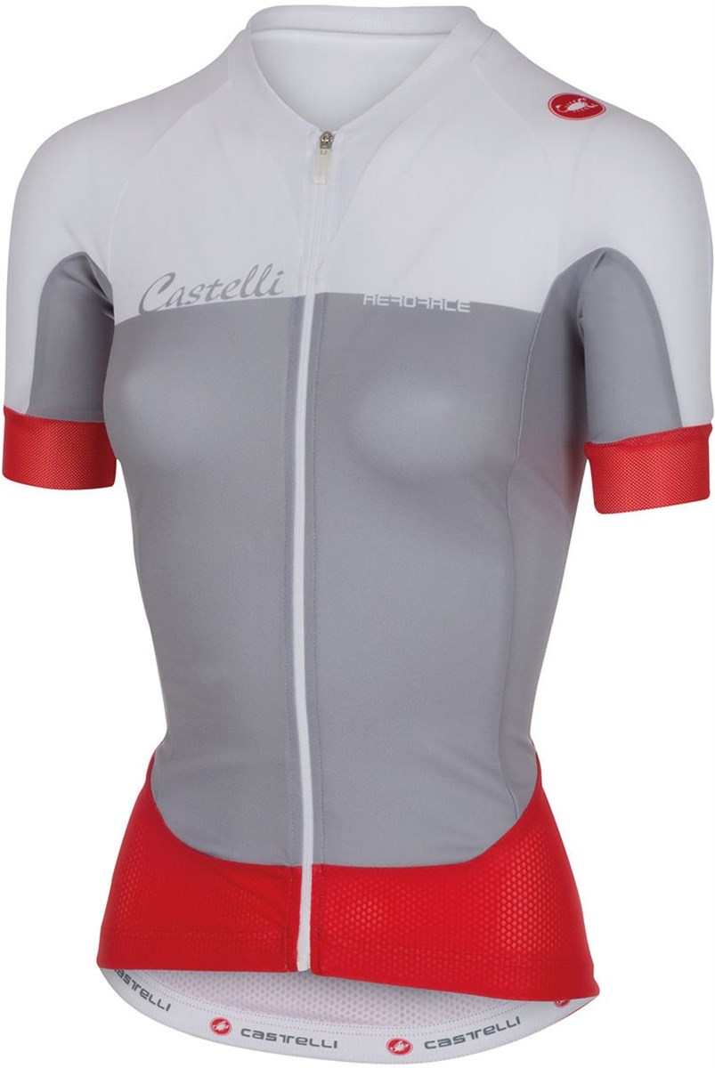 Castelli Aero Race FZ Womens Short Sleeve Cycling Jersey With Full Zip SS16