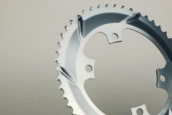 absoluteBLACK 110BCD 5 Bolt Spider Mount Aero Oval 2X Premium Race Chainring (not for Sram)