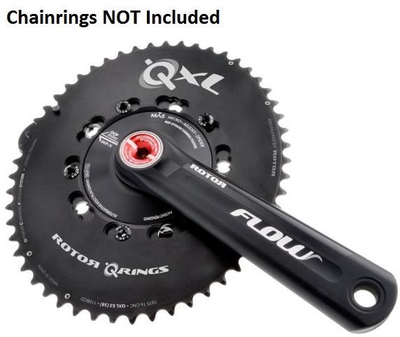 Rotor Inpower Flow 130 BCD Mas Power Meter Crankset - NO Chainrings