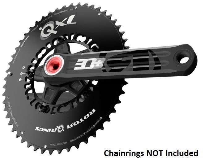 Rotor Inpower 3D+ 110 BCD Power Meter Crankset - NO Chainrings