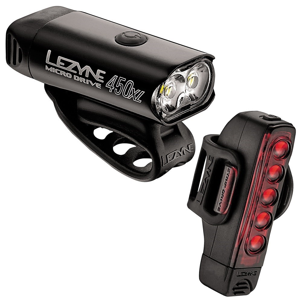 Lezyne Micro Drive 450XL/Strip USB Rechargeable Light Set