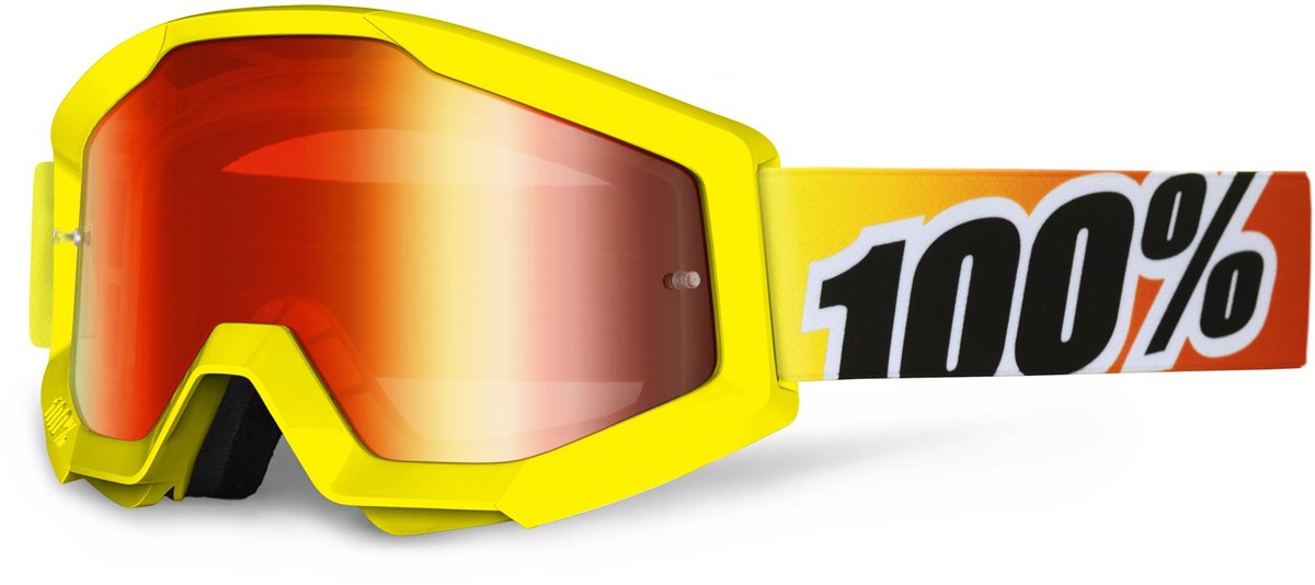 100% Strata Anti-Fog Mirrored Lens MTB Goggles