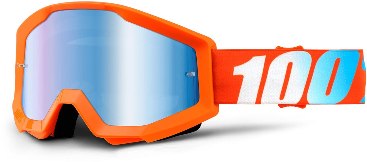 100% Strata Anti-Fog Mirrored Lens MTB Goggles