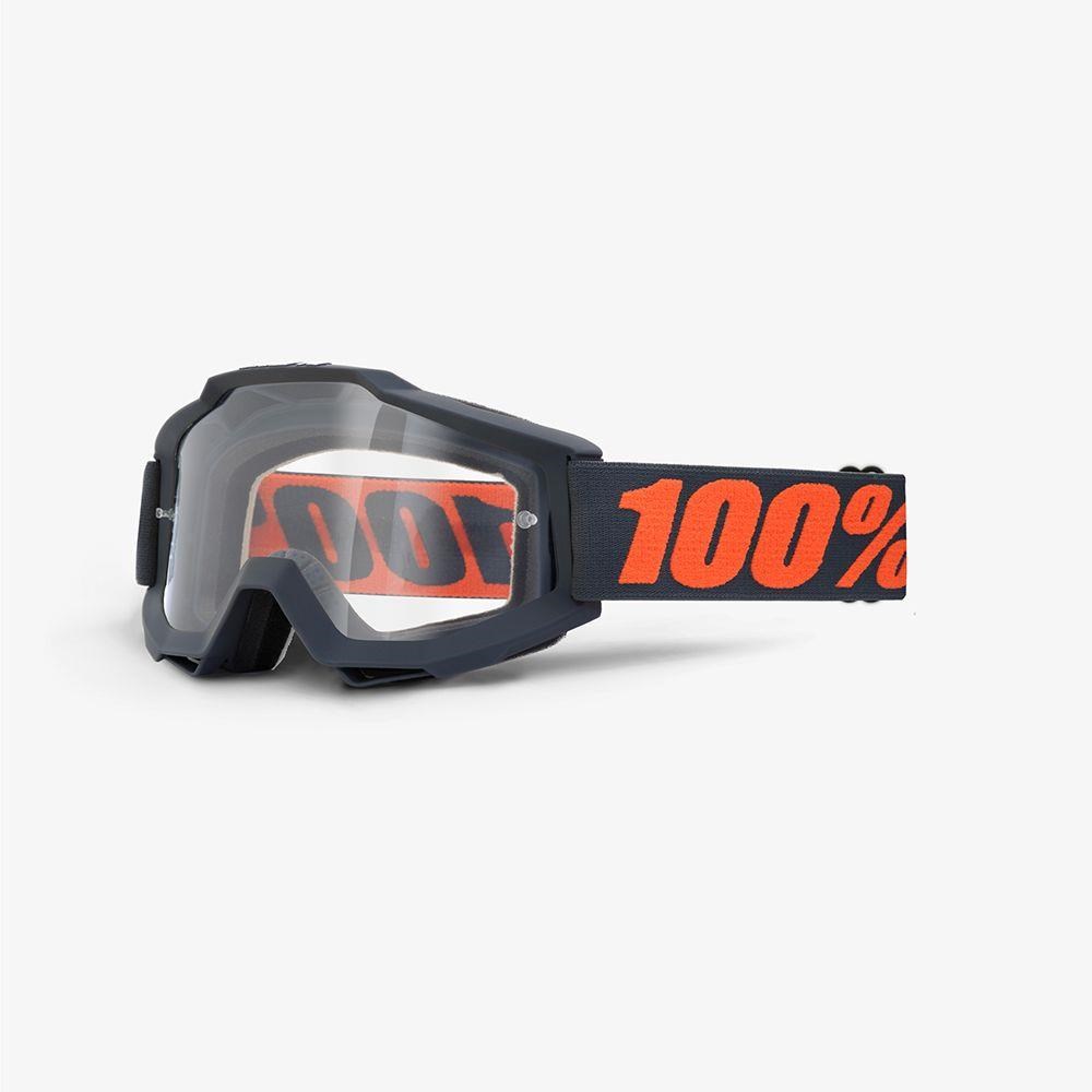 100% Accuri OTG (Over The Glasses) Clear Lens MTB Goggles