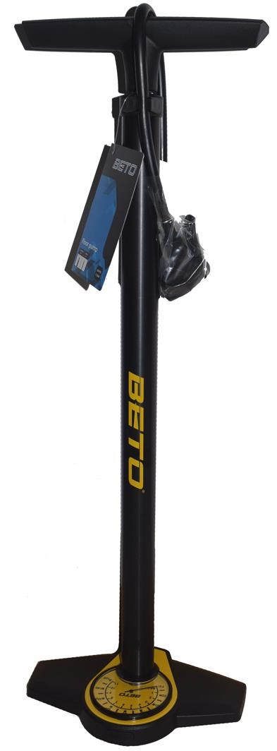 Beto Blaze Anodized Black Alloy Track Pump Limited Edition