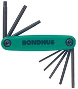 Image of Bondhus TORX Fold Up Set T9-T40 - 8 Piece Set