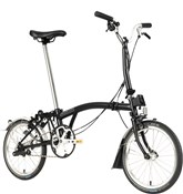 Image of Brompton C Line Urban - Mid Bar - Black 2021 Folding Bike