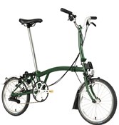 Image of Brompton C Line Urban - Mid Bar - Racing Green 2022 Folding Bike