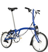 Image of Brompton C Line Utility - Low Bar - Piccadilly Blue 2022 Folding Bike