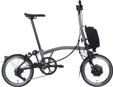 Image of Brompton Electric P Line Urban - High Bar - Storm Grey 2023 Electric Folding Bike