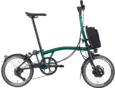 Image of Brompton Electric P Line Urban - High Handlebar - Emerald Lacquer 2023 Electric Folding Bike
