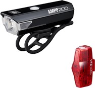 Image of Cateye AMPP 200 & ViZ 100 Bike Light Set