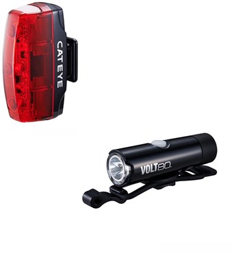 Cateye Volt 80 Front / Rapid Micro Rear USB Rechargeable Light Set