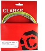 Clarks Universal S/S Front & Rear Brake Cable Kit w/P2 Outer Casing