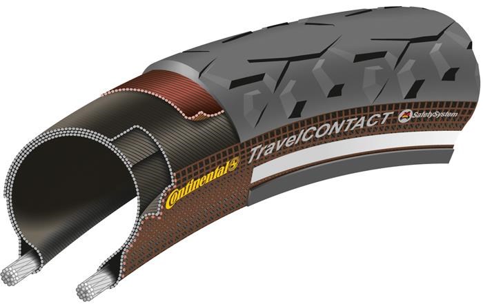 Continental Travel Contact Reflective 28 inch Hybrid Tyre