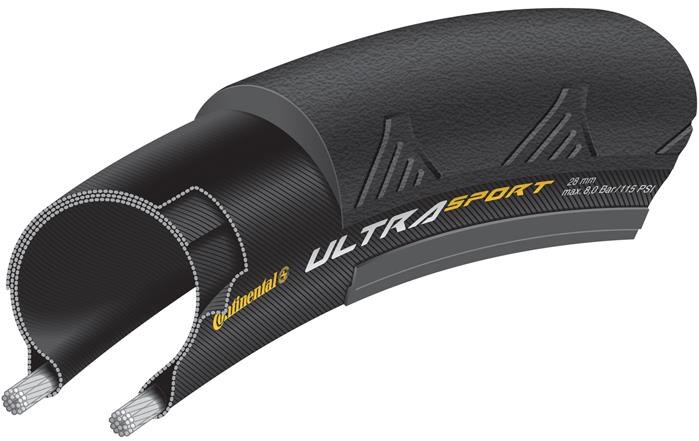 Continental Ultra Sport II Hybrid Folding Tyre