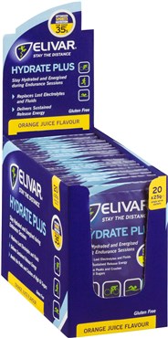 Elivar Hydrate Plus Electrolyte and Sustained Energy Powder Drink - 20 x 25g