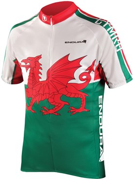 Endura CoolMax Printed Wales II Short Sleeve Cycling Jersey SS17