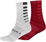 Image of Endura Coolmax Stripe Cycling Socks II - 2-Pack