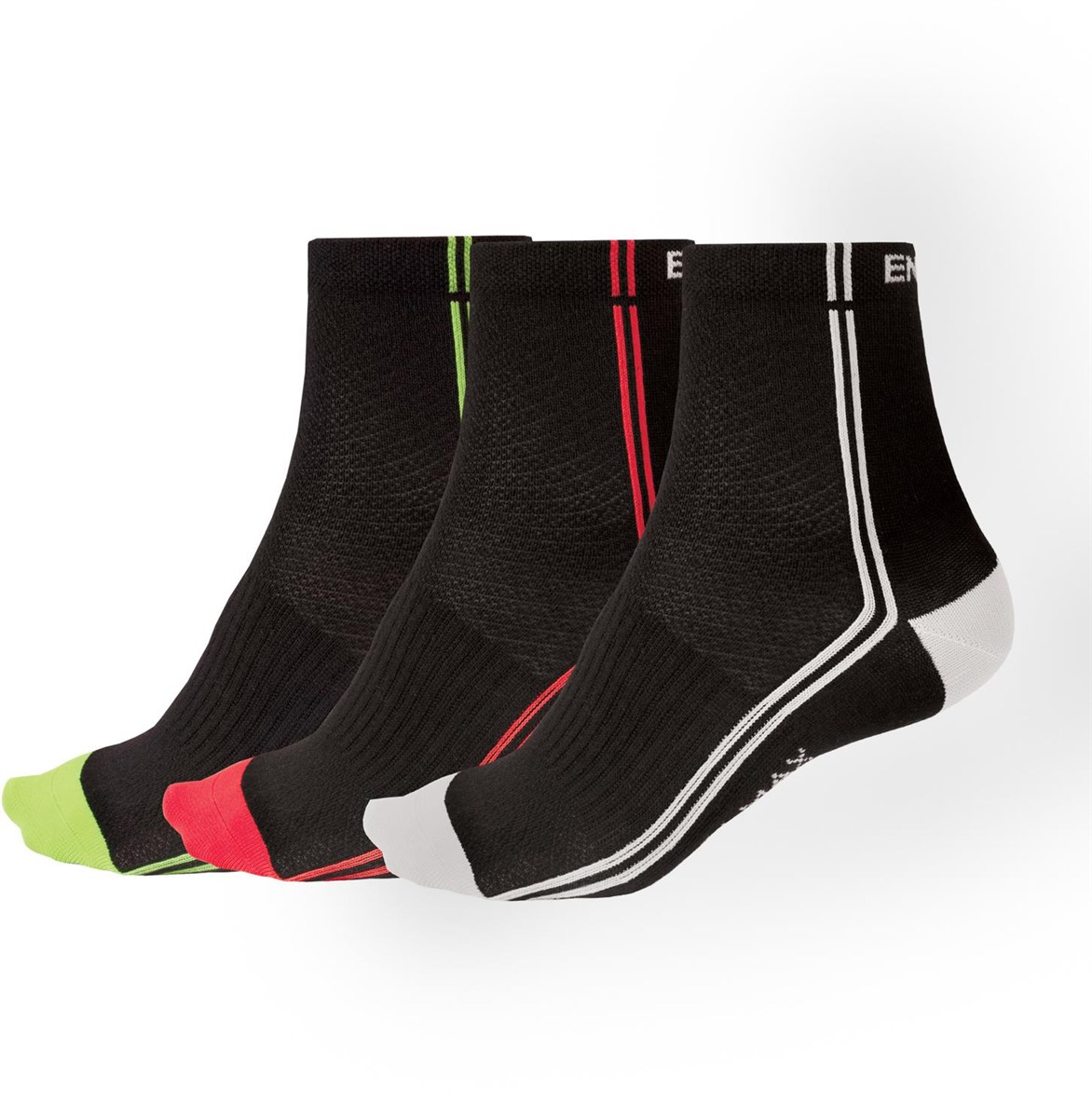 Endura Coolmax Stripe II Sock - Triple Pack