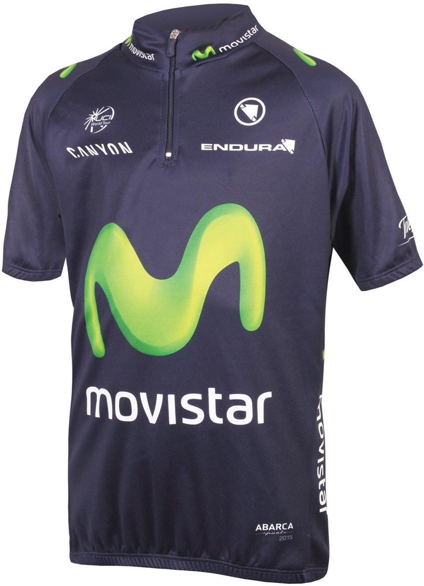 Endura Movistar Team Kids Short Sleeve Cycling Jersey AW16